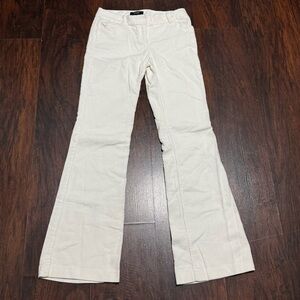 Victoria's Secret Body By Victoria Christie Fit Vintage White Corduroys 2 Long